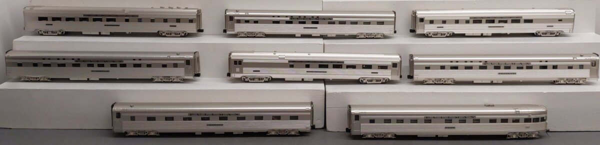 Golden Gate Depot O Santa Fe Super Chief 1938 Aluminum Passenger Set (3 Rail) EX/Box