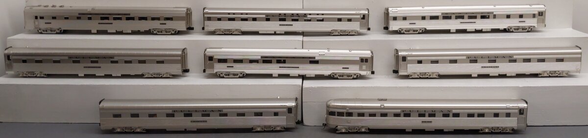 Golden Gate Depot O Santa Fe Super Chief 1938 Aluminum Passenger Set (3 Rail) EX/Box