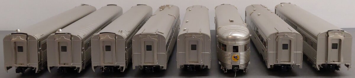 Golden Gate Depot O Santa Fe Super Chief 1938 Aluminum Passenger Set (3 Rail) EX/Box
