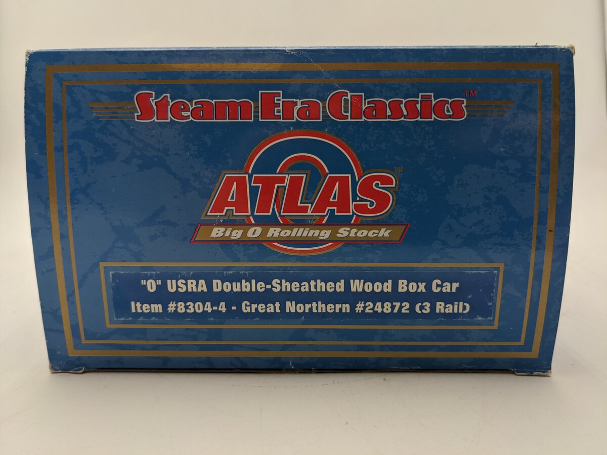 Atlas 8304-4 O Gauge Great Northern Wood Boxcar #24872 EX/Box