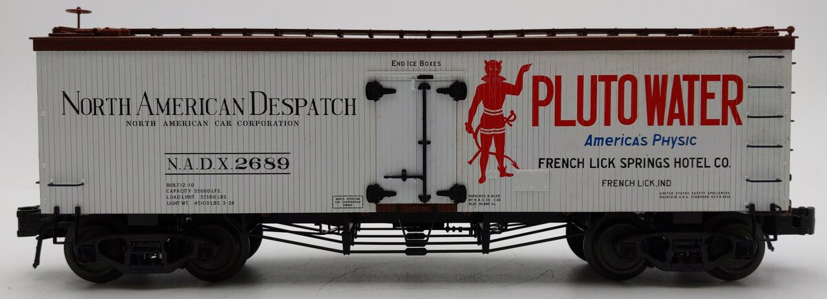 Atlas 8018-2 O Gauge 3-Rail Pluto Water/North American Despatch Reefer Car #2689 LN/Box