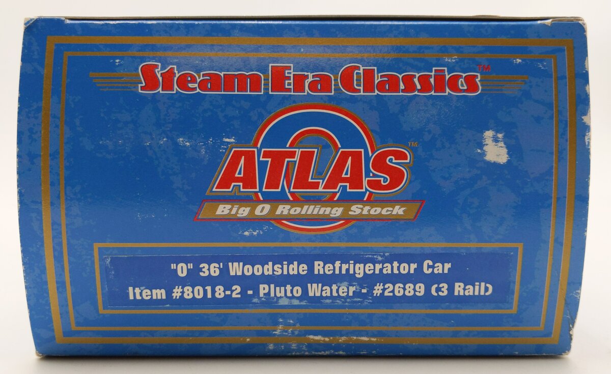 Atlas 8018-2 O Gauge 3-Rail Pluto Water/North American Despatch Reefer Car #2689 LN/Box