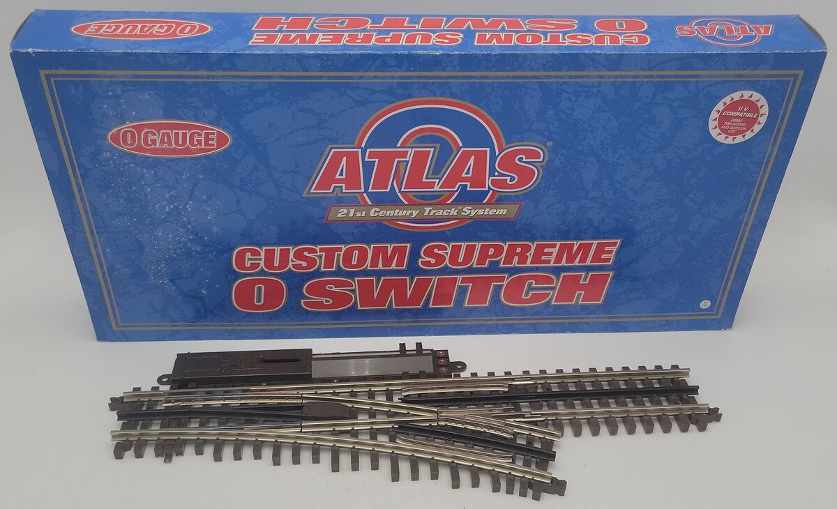 Atlas 6071 O Gauge Nickel Silver O-54 Right Hand Remote Control Switch Turnout LN/Box