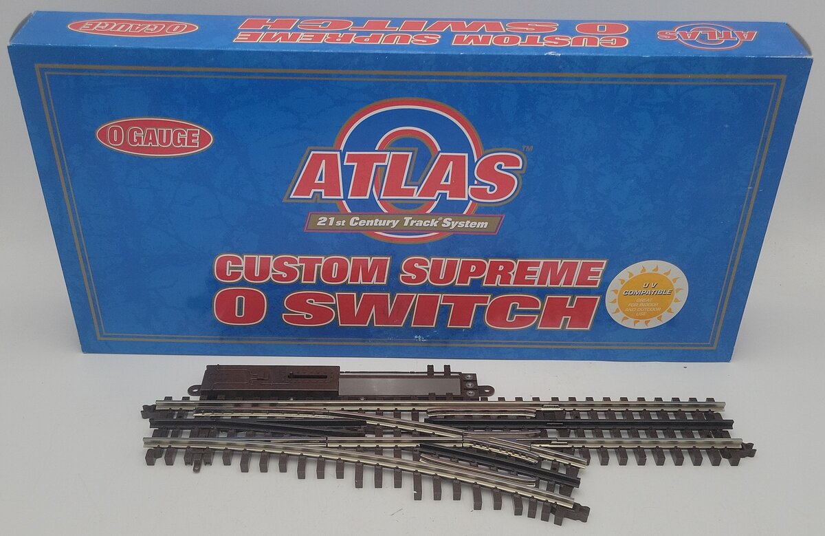 Atlas 6071 O Gauge Nickel Silver O-54 Right Hand Remote Control Switch Turnout LN/Box
