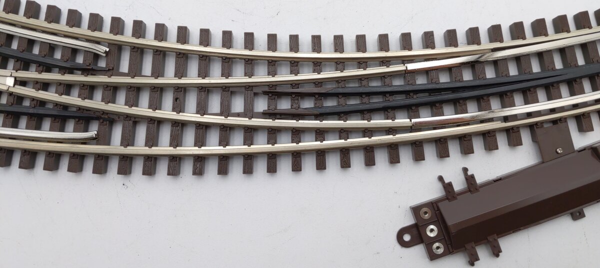 Atlas 6078 O/O72/O54 Gauge Nickel Silver Right Hand Remote Switch Turnout EX/Box