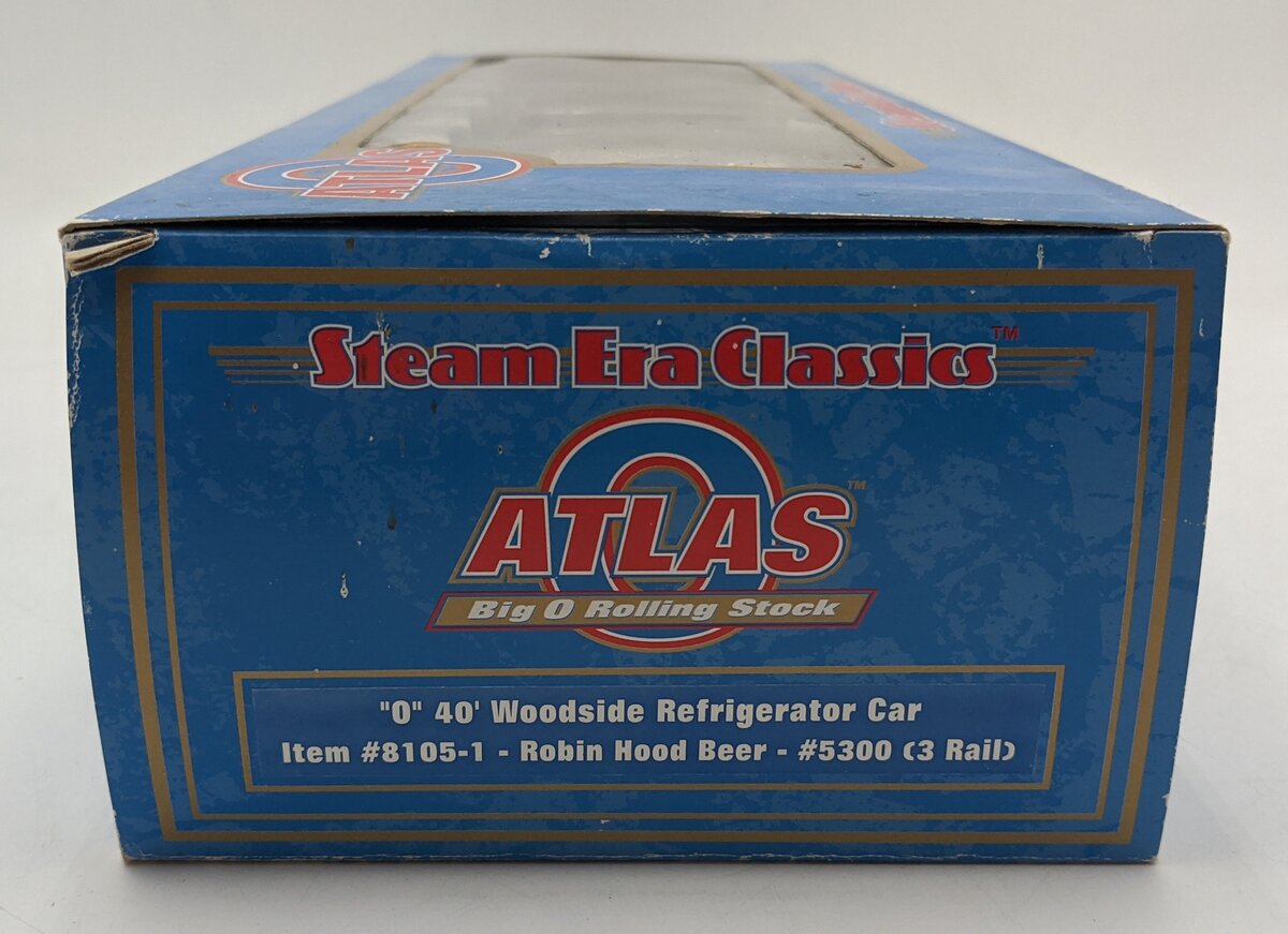 Atlas 8105-1 O Scale Robin Hood Beer 40' Billboard Reefer #5300 (3-Rail) LN/Box