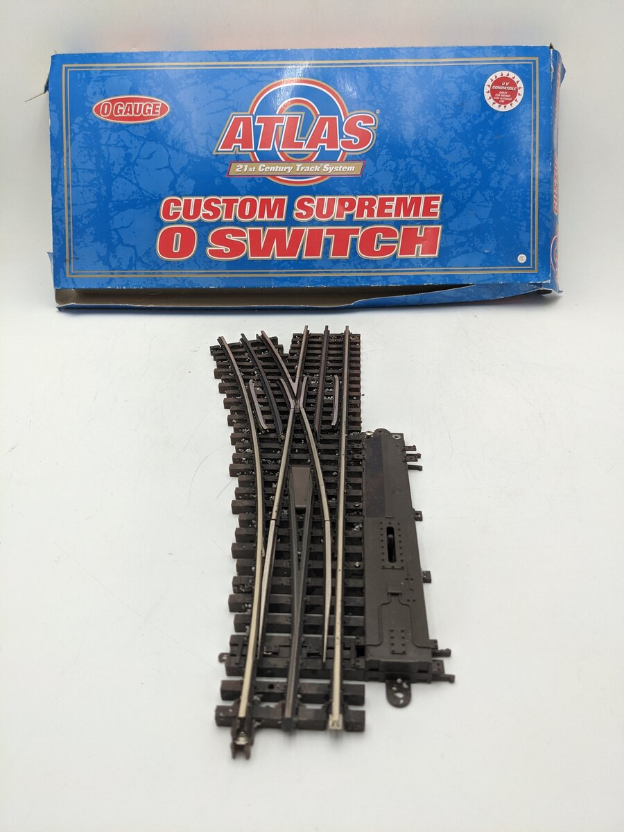 Atlas 6072 O O72 Nickel Silver Left Hand Remote Switch Turnout EX/Box