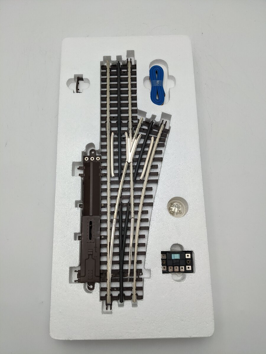 Atlas 6071 O Gauge Nickel Silver O-54 Right Hand Remote Control Switch Turnout EX/Box