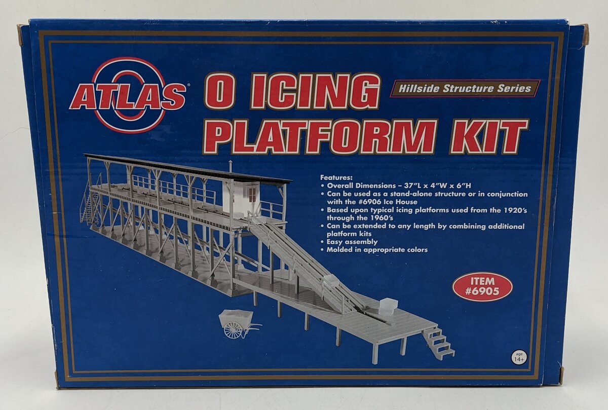 Atlas 6905 O Scale Hillside Structure Series Icing Platform Kit NIB
