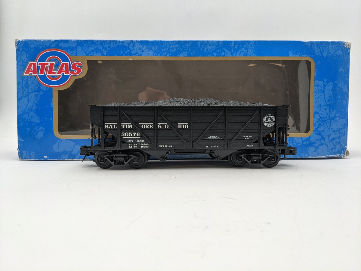 Atlas 6421-5 O Gauge Baltimore & Ohio 50-Ton War Emergency Hopper #30576 [3Rail] EX/Box