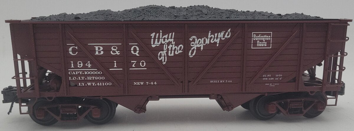Atlas 6422-6 O Gauge Chicago Burlington & Quincy Hopper Car #194170 EX/Box