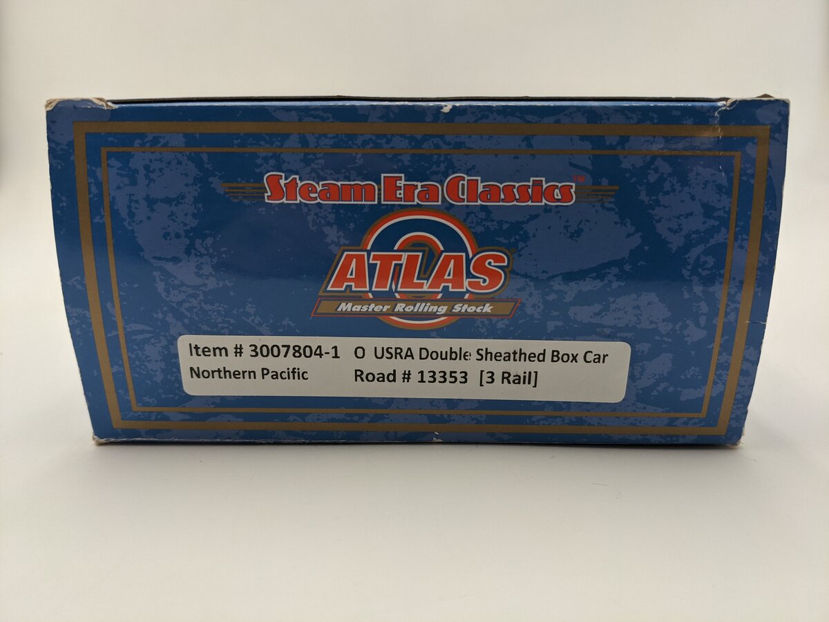 Atlas 3007804-1 O Gauge Northern Pacific USRA Double Sheathed Boxcar #13353 EX/Box