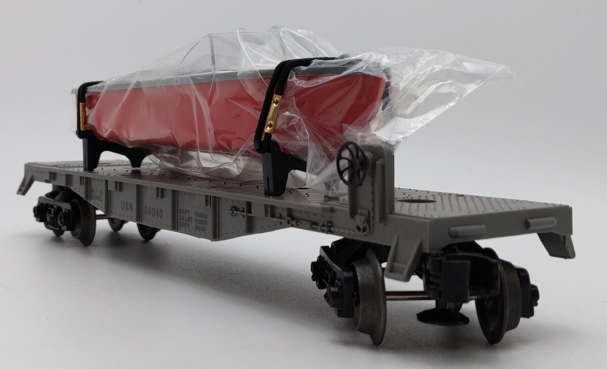 Lionel 6-16939 O Gauge United States Navy Flatcar w/ Boat #04040 LN/Box