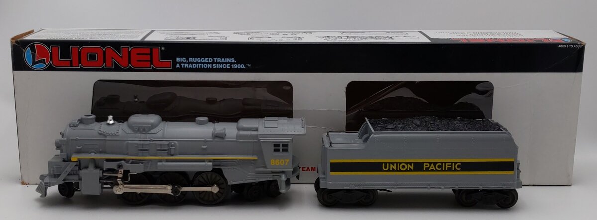 Lionel 6-18607 O Union Pacific 2-6-4 Gray Steam Locomotive &Tender #8607 LN/Box