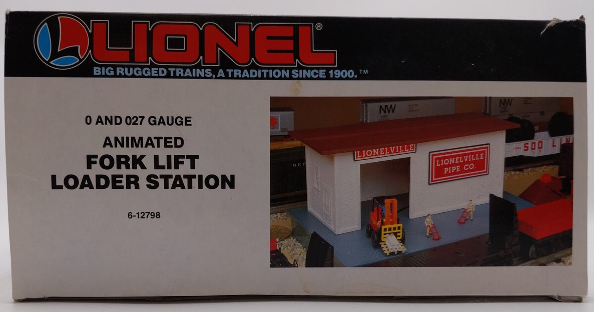 Lionel 6-12798 O/O27 Gauge Operating Forklift Loader Station LN/Box