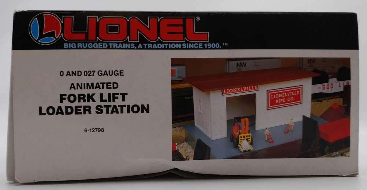 Lionel 6-12798 O/O27 Gauge Operating Forklift Loader Station LN/Box