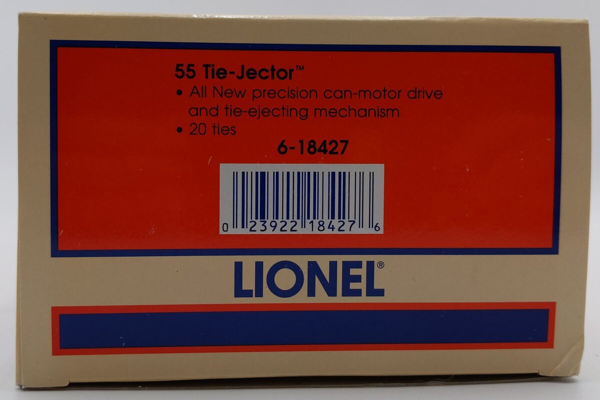 Lionel 6-18427 O Gauge Tie-Jector Operating Car #55 NIB