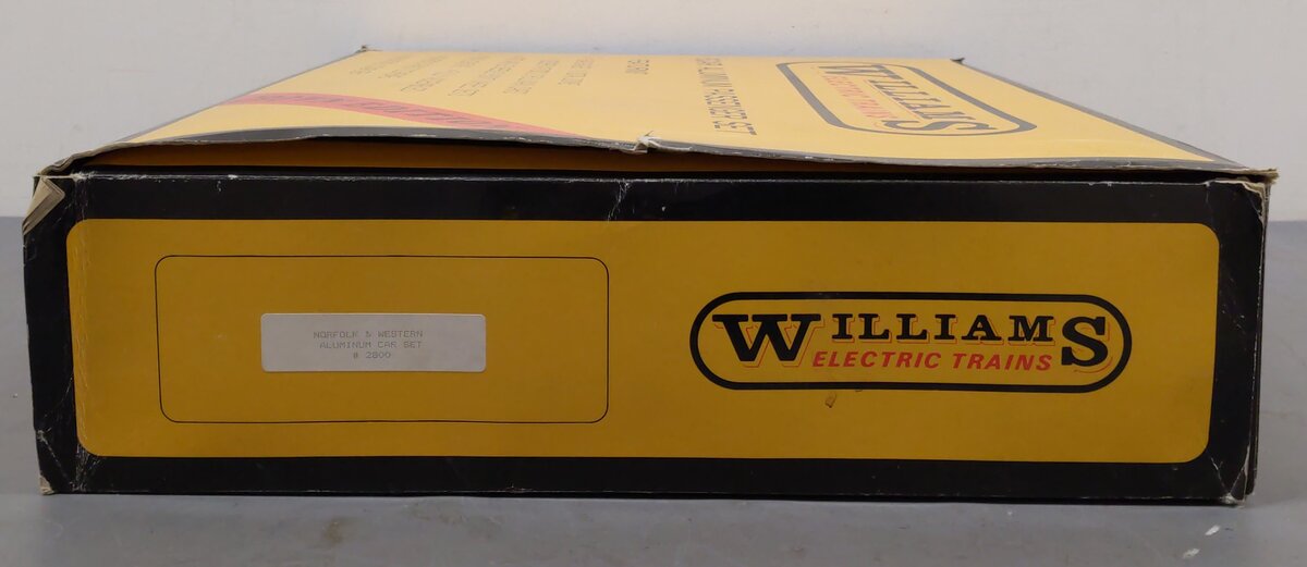 Williams 2800 O Gauge N&W Aluminum Powhatan Arrow Passenger Cars (Set of 5) LN/Box