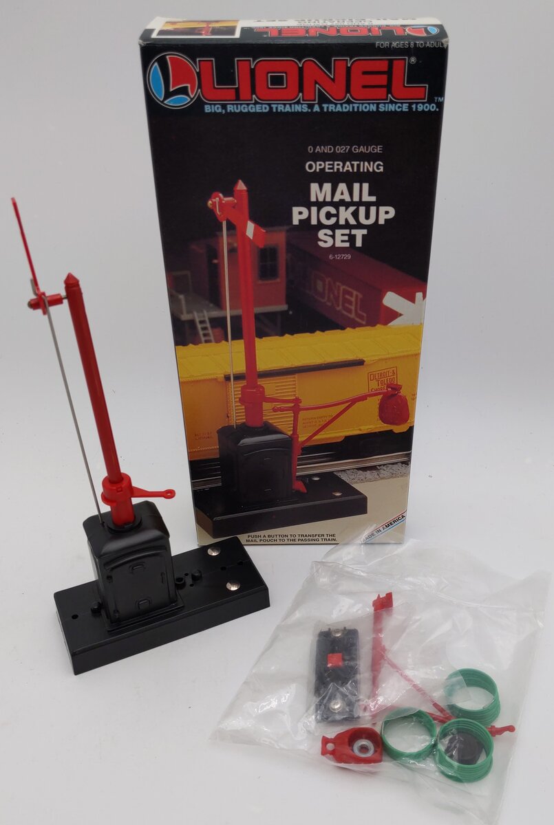Lionel 6-12729 O Gauge Operating Mail Pickup Set LN/Box