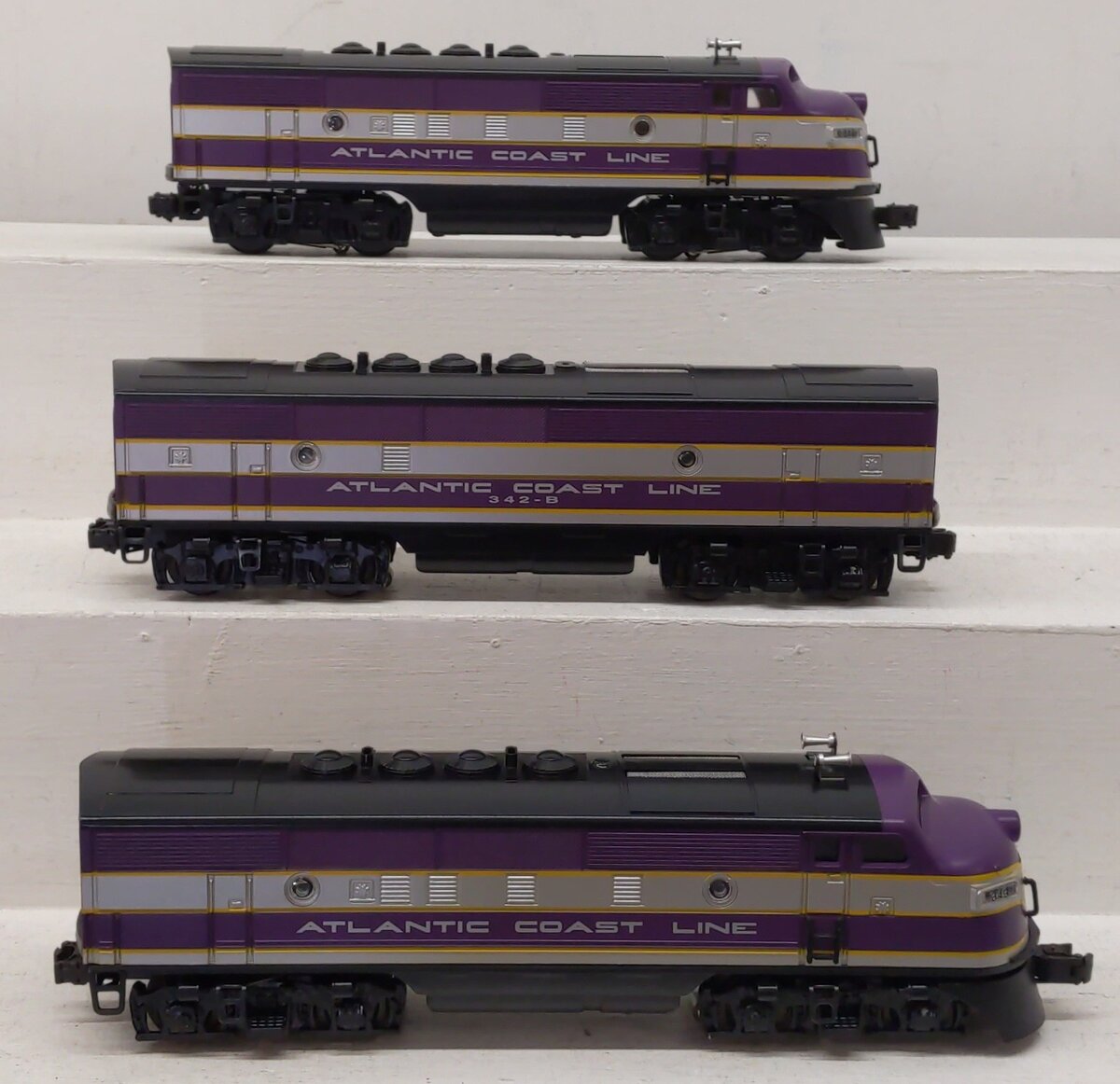 Lionel 6-11903 O Gauge Atlantic Coast Line F3 ABA Diesel Set w/TMCC & RS LN/Box