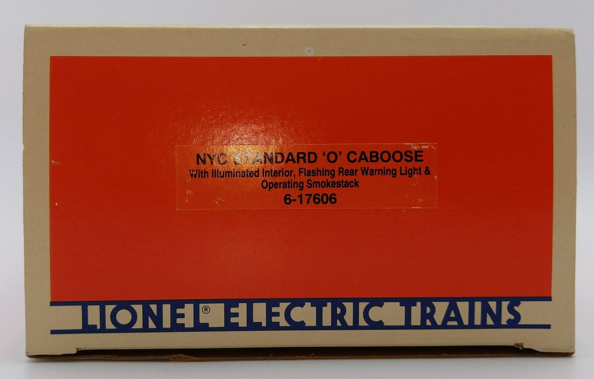 Lionel 6-17606 O Gauge New York Central Illuminated Caboose w/ Smoke NIB
