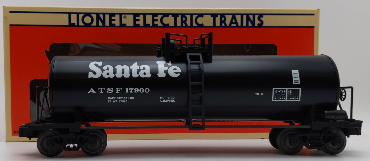 Lionel 6-17900 O Gauge Santa Fe Unibody Single Dome Tank Car #17900 LN/Box