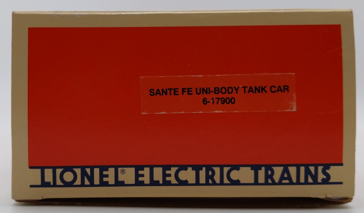 Lionel 6-17900 O Gauge Santa Fe Unibody Single Dome Tank Car #17900 LN/Box