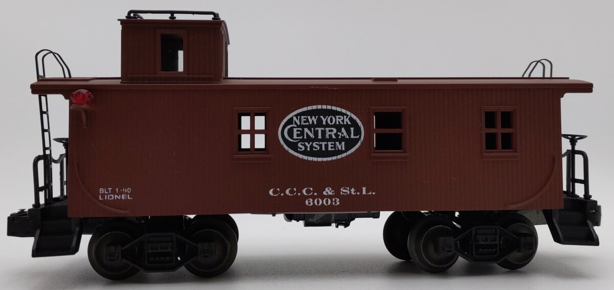 Lionel 6-17611 O Gauge New York Central Illuminated Woodside Caboose #6003 LN/Box
