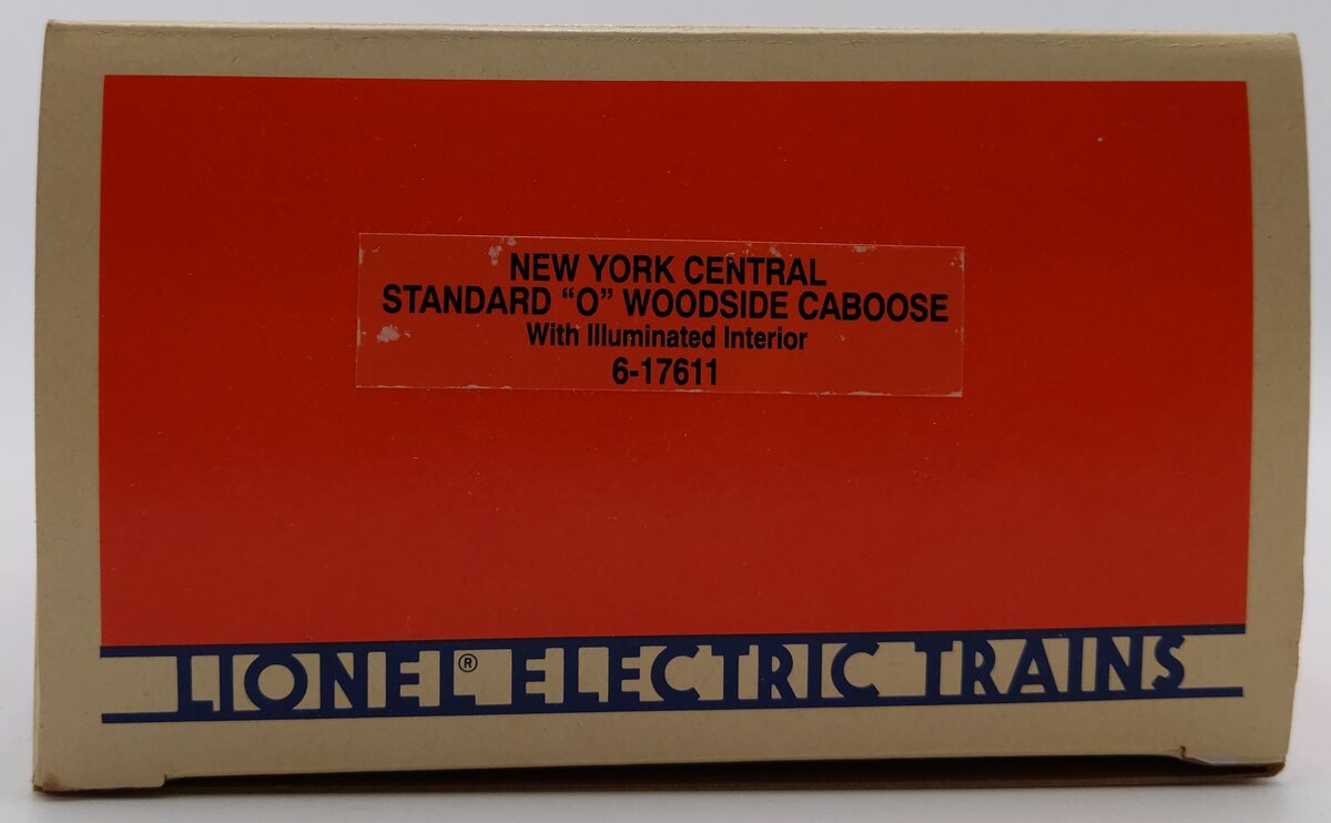 Lionel 6-17611 O Gauge New York Central Illuminated Woodside Caboose #6003 LN/Box