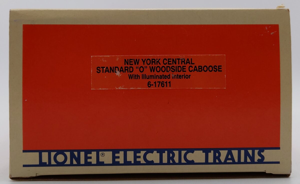 Lionel 6-17611 O Gauge New York Central Illuminated Woodside Caboose #6003 LN/Box