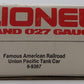 Lionel 6-9367 O Gauge Union Pacific Single Dome Tank Car #9367 EX/Box