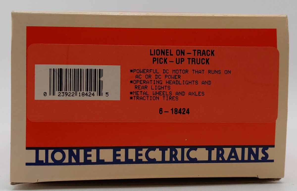 Lionel 6-18424 O Gauge On-Track Pickup Truck LN/Box