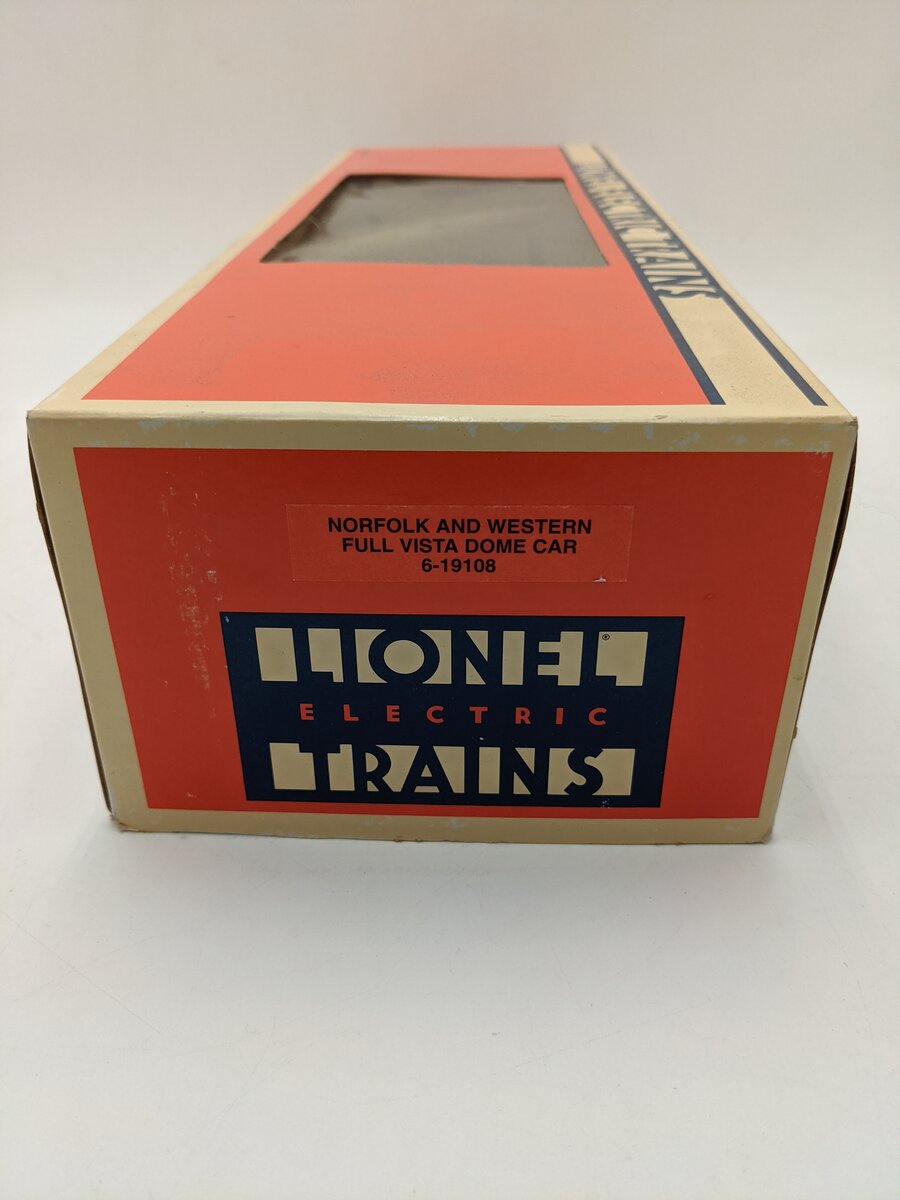 Lionel 6-19108 O Gauge Norfolk & Western "Monte Santo" Full Vista Dome Car #576 VG/Box