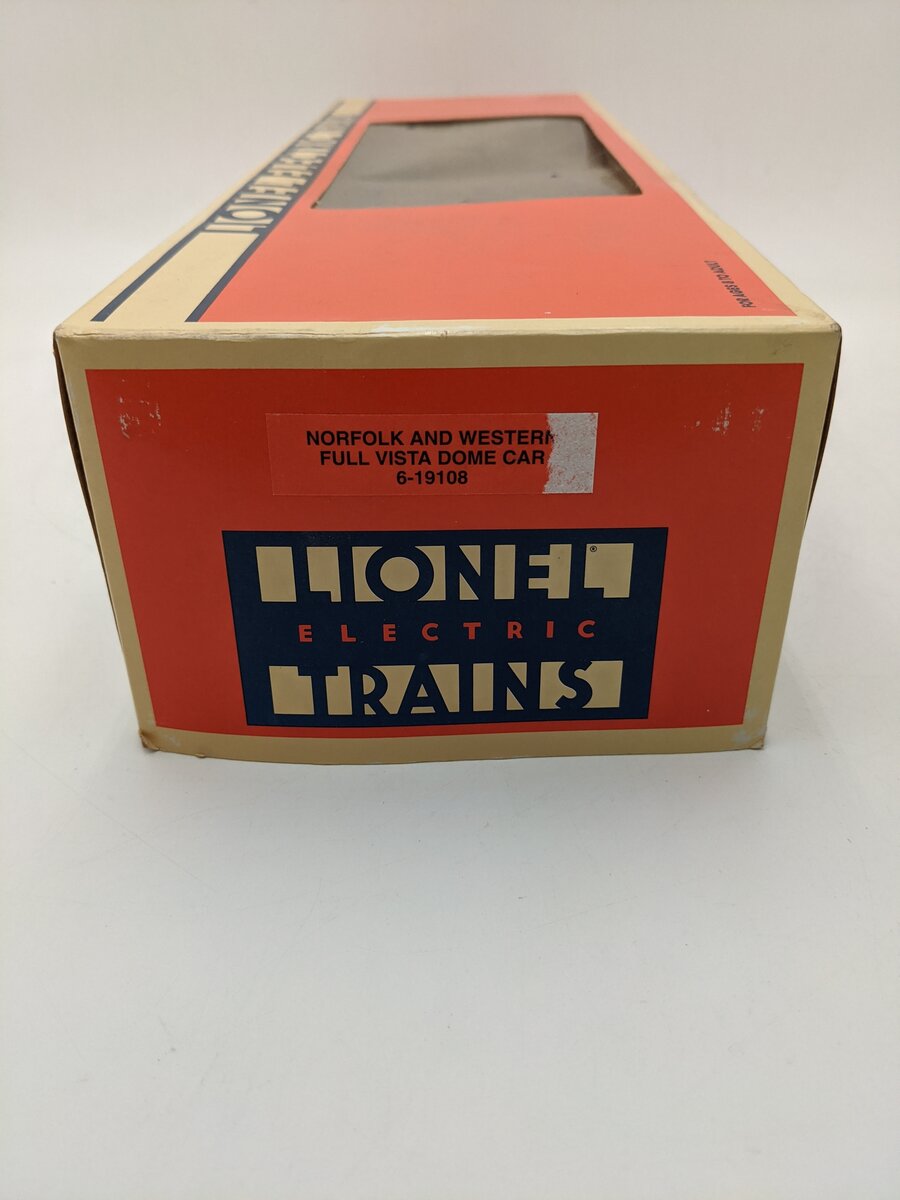 Lionel 6-19108 O Gauge Norfolk & Western "Monte Santo" Full Vista Dome Car #576 VG/Box