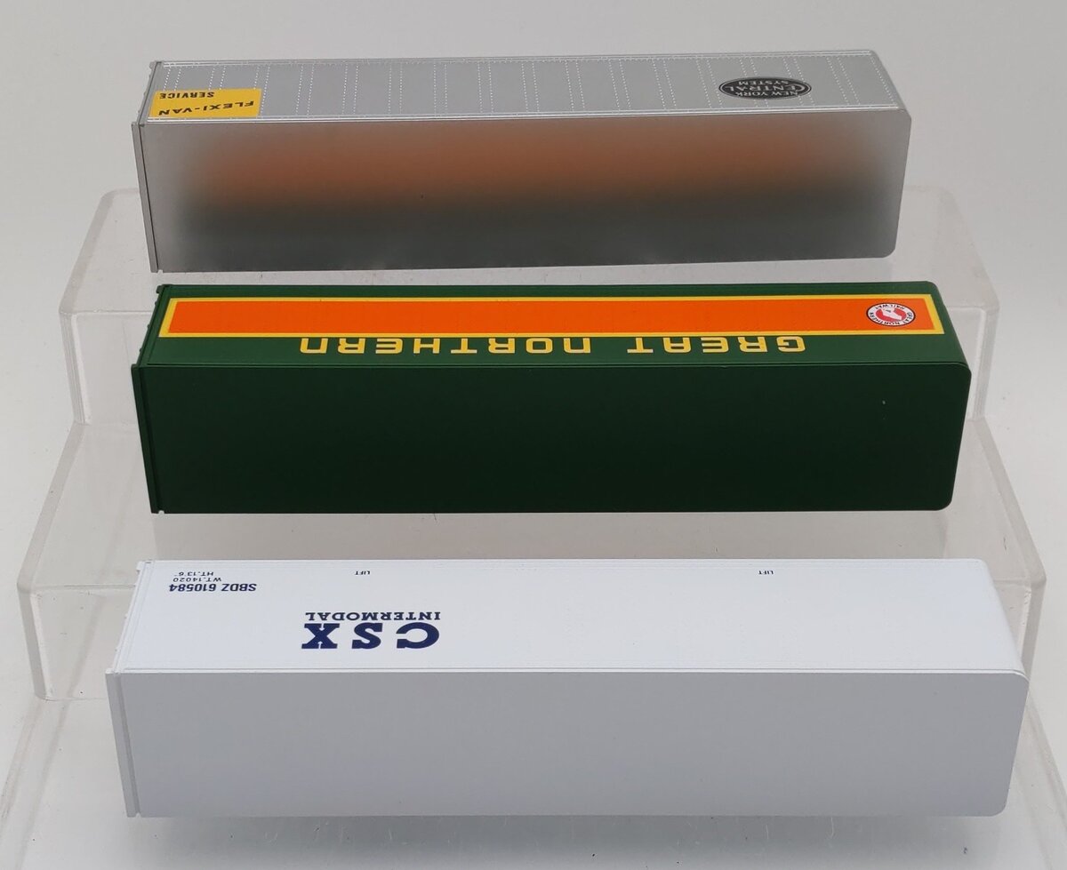 Lionel 6-12826 O CSX/Great Northern/New York Central Intermodal 3-Container Pack LN/Box