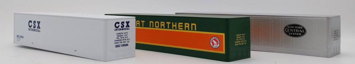 Lionel 6-12826 O CSX/Great Northern/New York Central Intermodal 3-Container Pack LN/Box