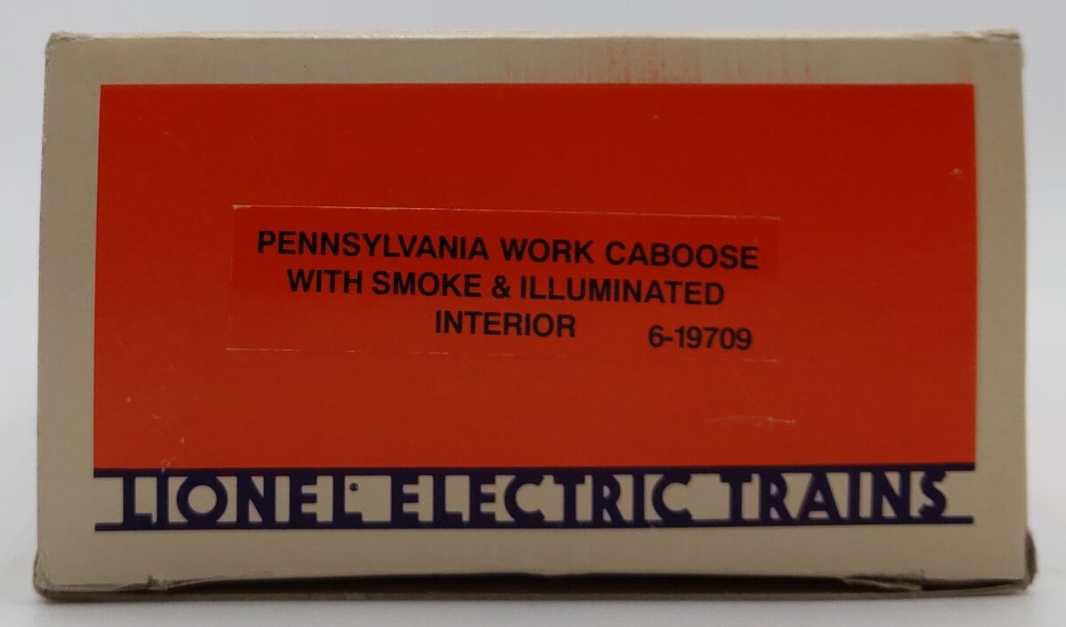 Lionel 6-19709 O Gauge Pennsylvania Illuminated Work Caboose with Smoke #19709 LN/Box