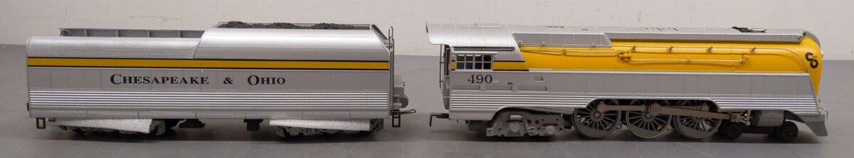 Lionel 6-18043 O Gauge C&O Streamlined Hudson Locomotive & Tender with RSII #490 EX/Box