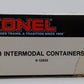 Lionel 6-12826 O CSX/Great Northern/New York Central Intermodal 3-Container Pack LN/Box