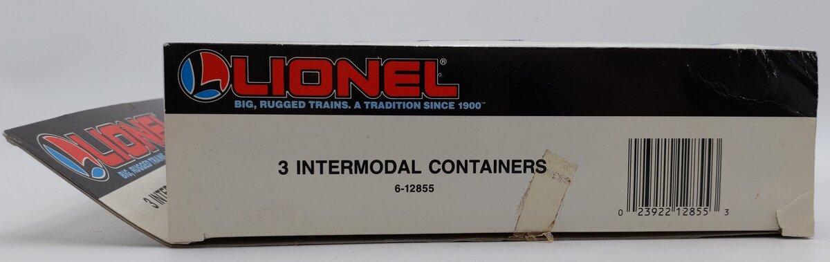 Lionel 6-12826 O CSX/Great Northern/New York Central Intermodal 3-Container Pack LN/Box