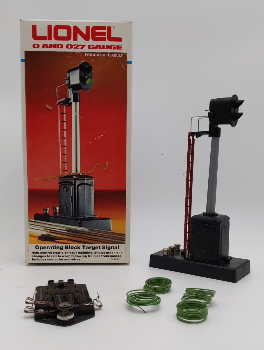 Lionel 6-2117 O/O27 Scale Operating Block Target Signal LN/Box