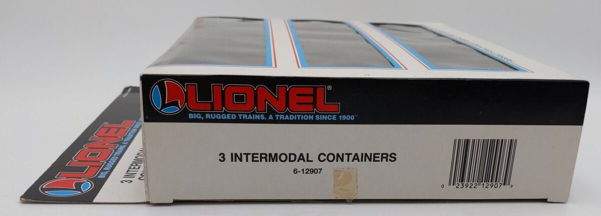 Lionel 6-12907 O Gauge Intermodal Containers (Set of 3) LN/Box