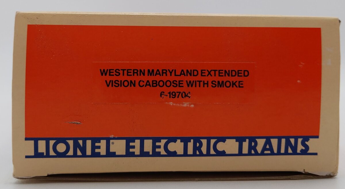 Lionel 6-19704 O Gauge Western Maryland Extended Vision Caboose w/Smoke LN/Box