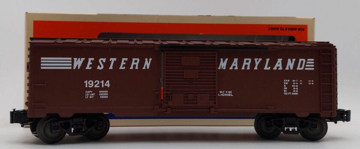 Lionel 6-19214 O Gauge Western Maryland Boxcar #19214 LN/Box