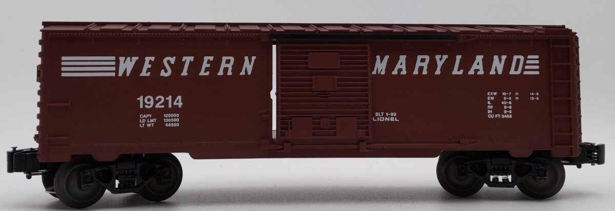 Lionel 6-19214 O Gauge Western Maryland Boxcar #19214 LN/Box