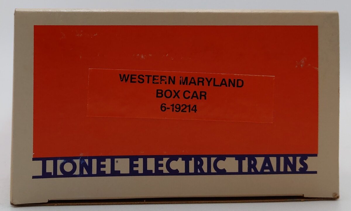 Lionel 6-19214 O Gauge Western Maryland Boxcar #19214 LN/Box