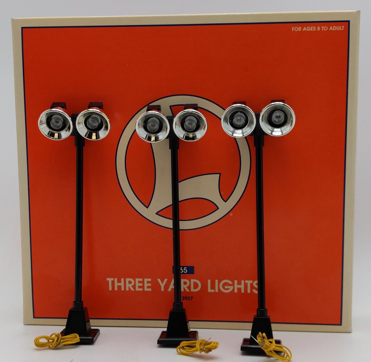 Lionel 6-12927 O Dual Illuminated #65 Yard Lights (Set of 3) LN/Box