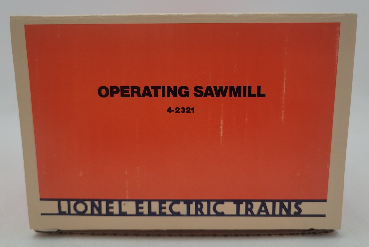 Lionel 4-2321 O Gauge Operating Sawmill EX/Box