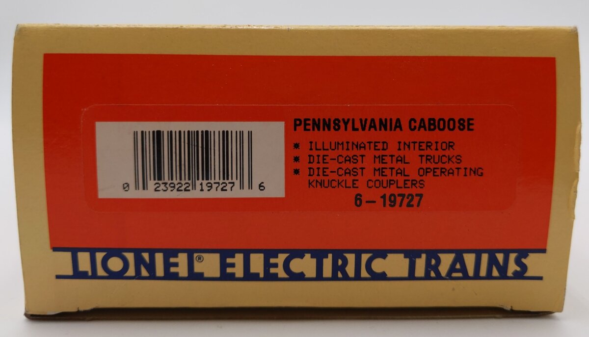 Lionel 6-19727 O Gauge Pennsylvania Illuminated Caboose #477938 LN/Box