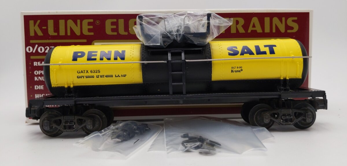 K-Line K6325 O Penn Salt Classic Single Dome Tank Car LN/Box
